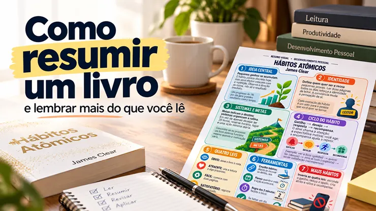 como resumir um livro em uma folha